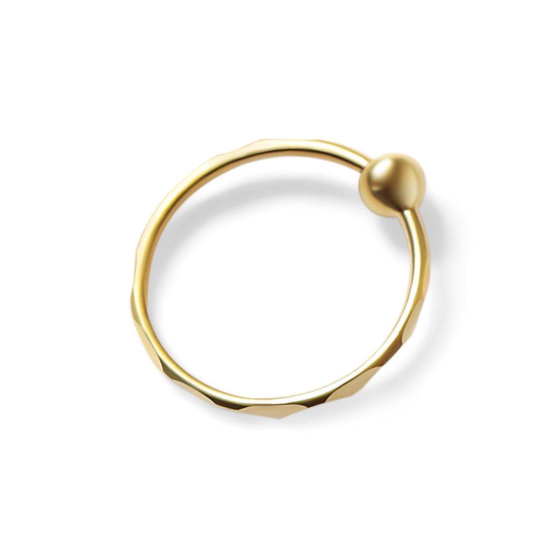 22kt Gold, Hoop Nose Ring (Nath)