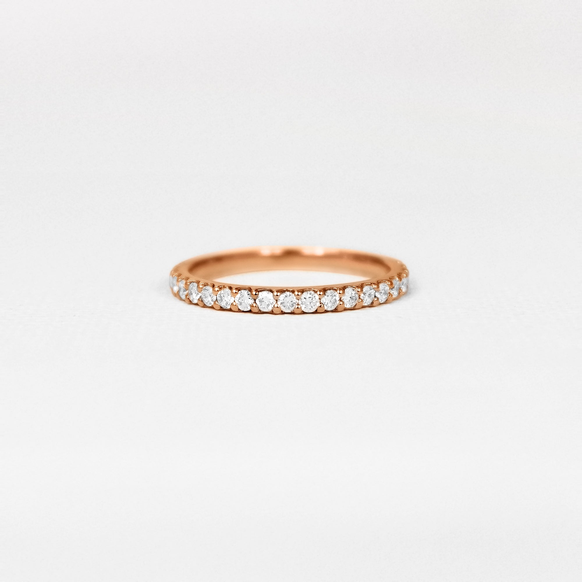 14kt Gold, 3/4 Scallop Eternity Band