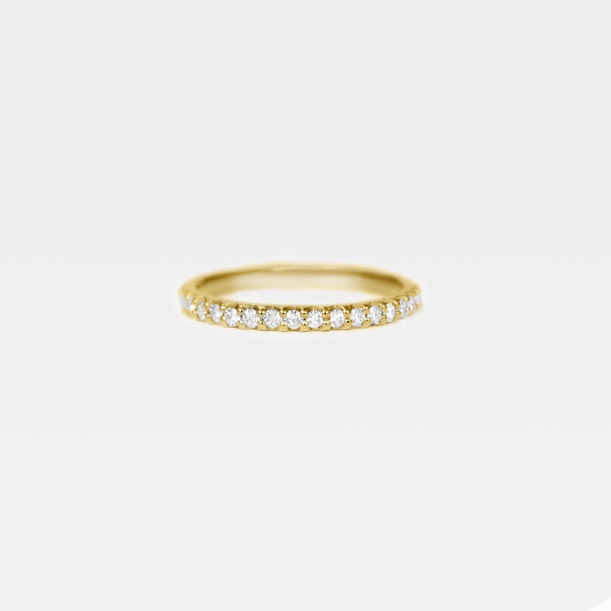 14kt Gold, 3/4 Scallop Eternity Band